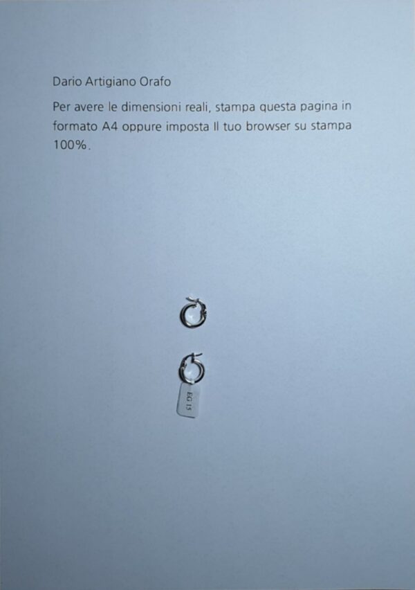 Orecchini a Cerchio EG 015 - immagine 4