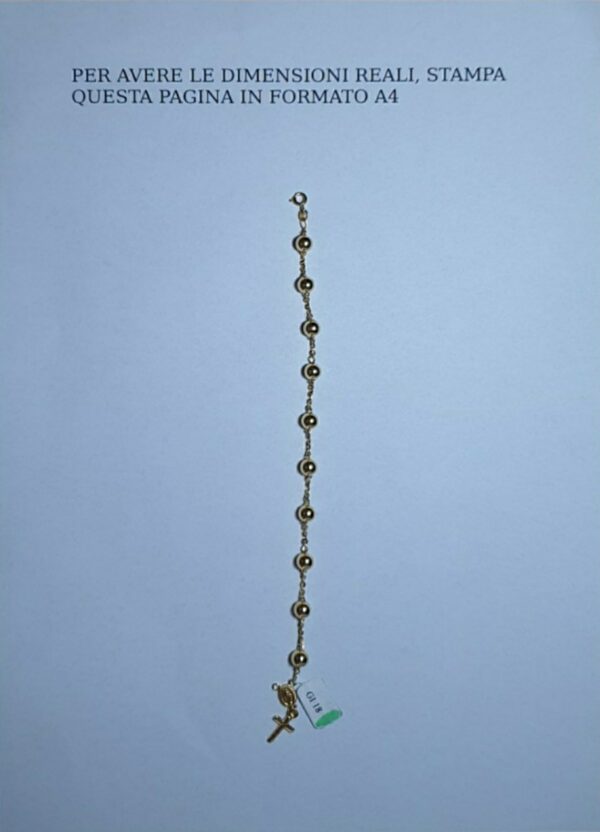 Bracciale a Rosario GI 018 - immagine 4