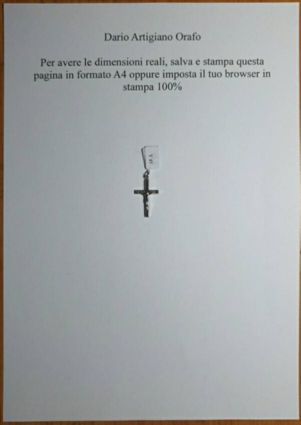 Croce da Uomo Y 045 - immagine 4