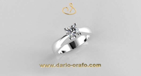 Anello Solitario 076
