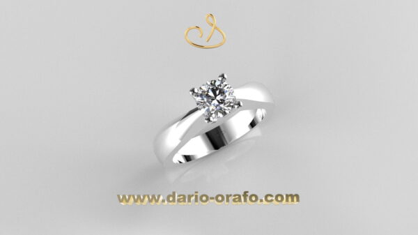 Anello Solitario 076