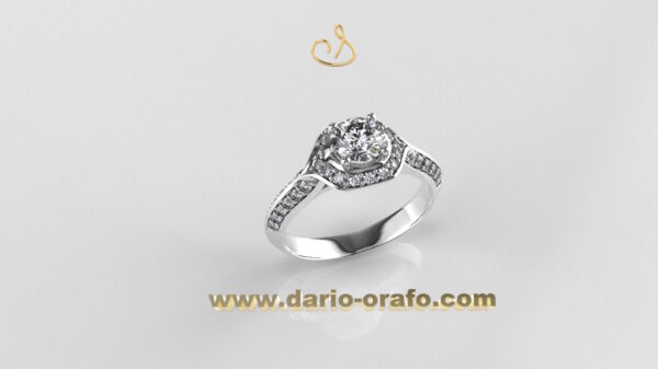 Anello Solitario 084