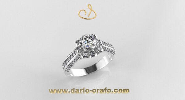 Anello Solitario 086