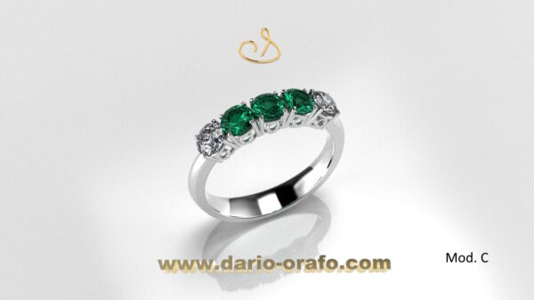 Veretta con Smeraldi 001 - immagine 3