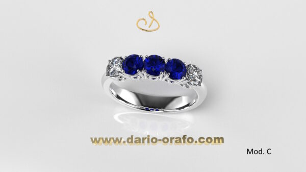 Veretta con Zaffiri 001 - immagine 3