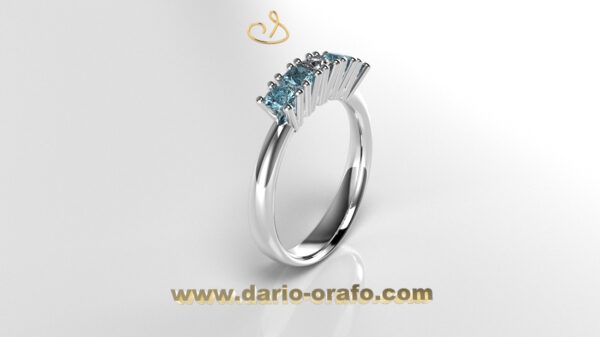 Veretta con Acquamarina 003 - immagine 3