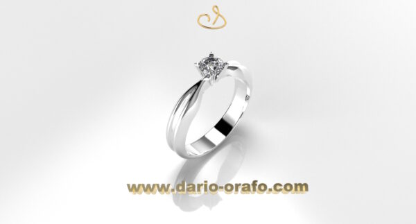 Anello Solitario 095