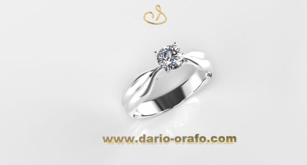 Anello Solitario 096