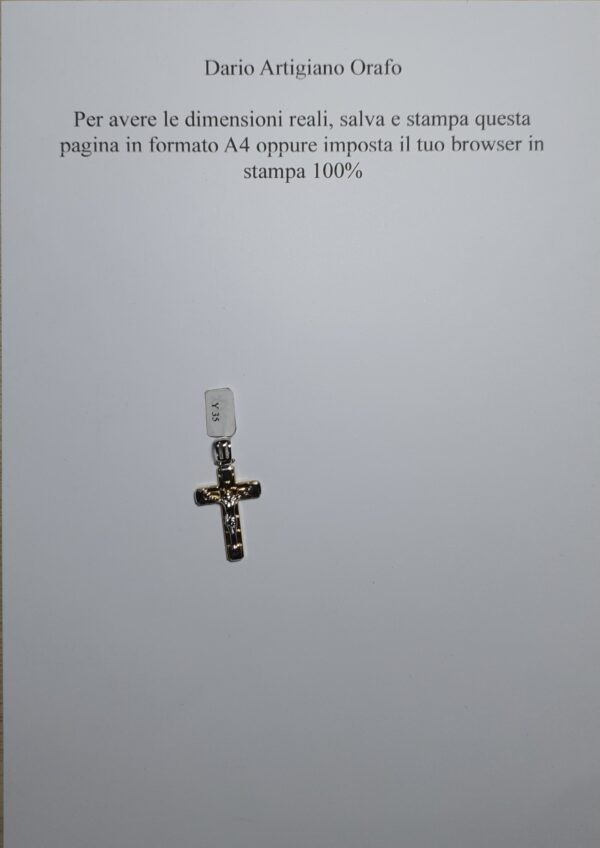 Croce da Uomo Y 035 - immagine 4