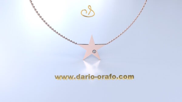 Catenina con Centrale 014 collana con stella marina - immagine 3