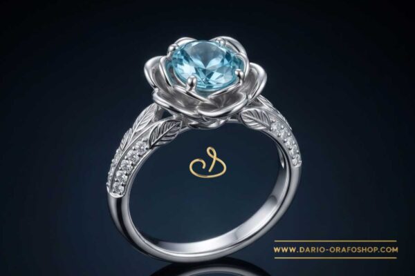 Anello Acquamarina 020
