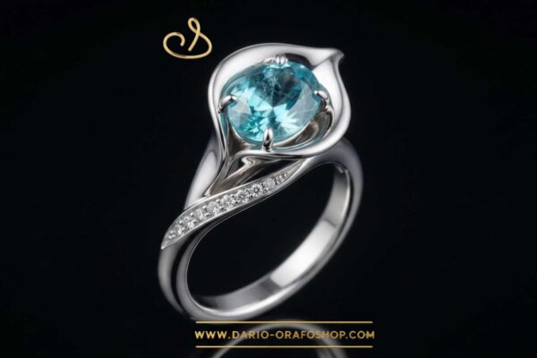 Anello Acquamarina 025