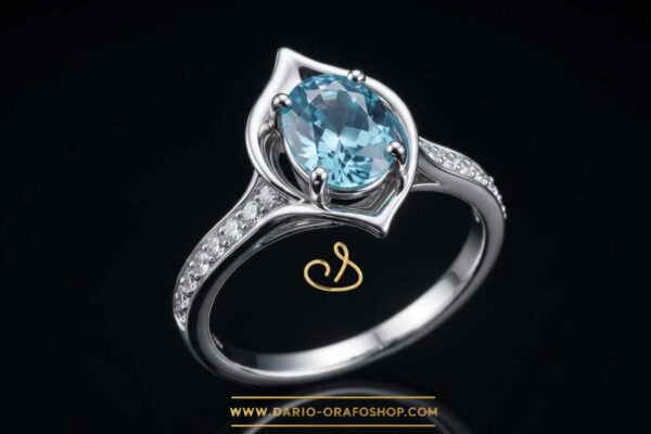Anello Acquamarina 033