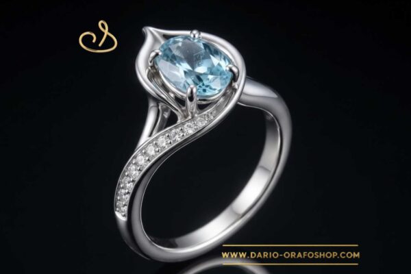 Anello Acquamarina 034