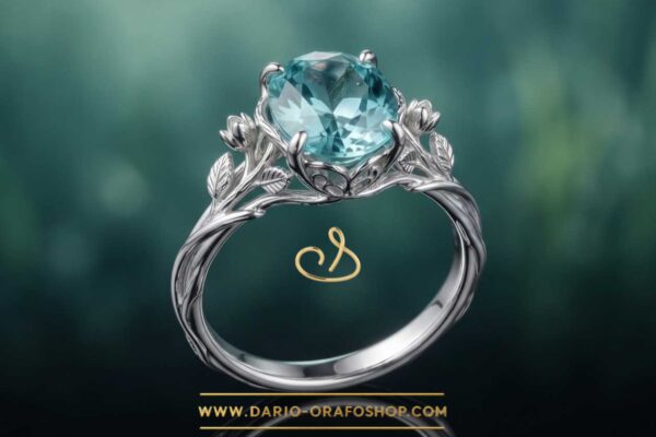 Anello Acquamarina 035