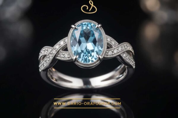 Anello Acquamarina 036