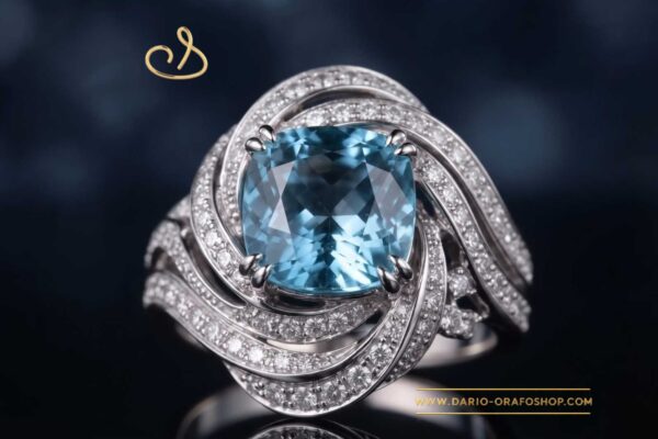 Anello Acquamarina 039