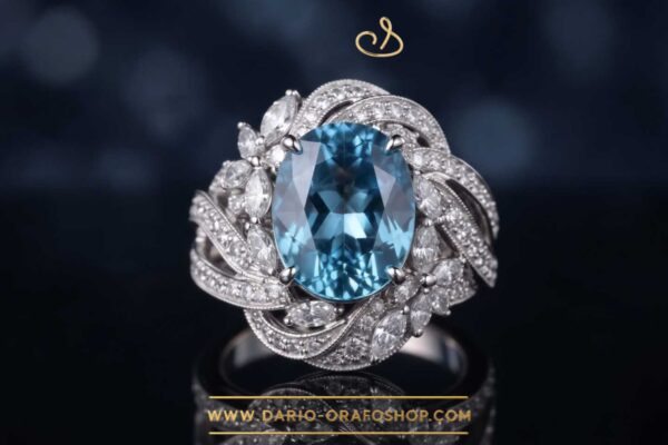 Anello Acquamarina 041