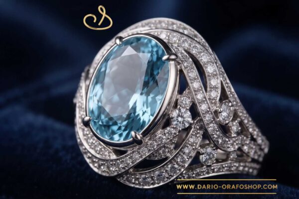 Anello Acquamarina 042