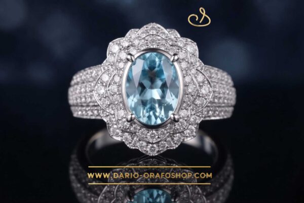 Anello Acquamarina 043