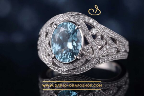 Anello Acquamarina 044