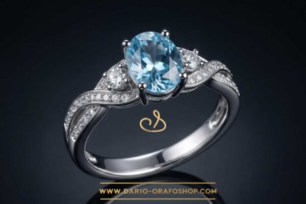 Anello Acquamarina 048