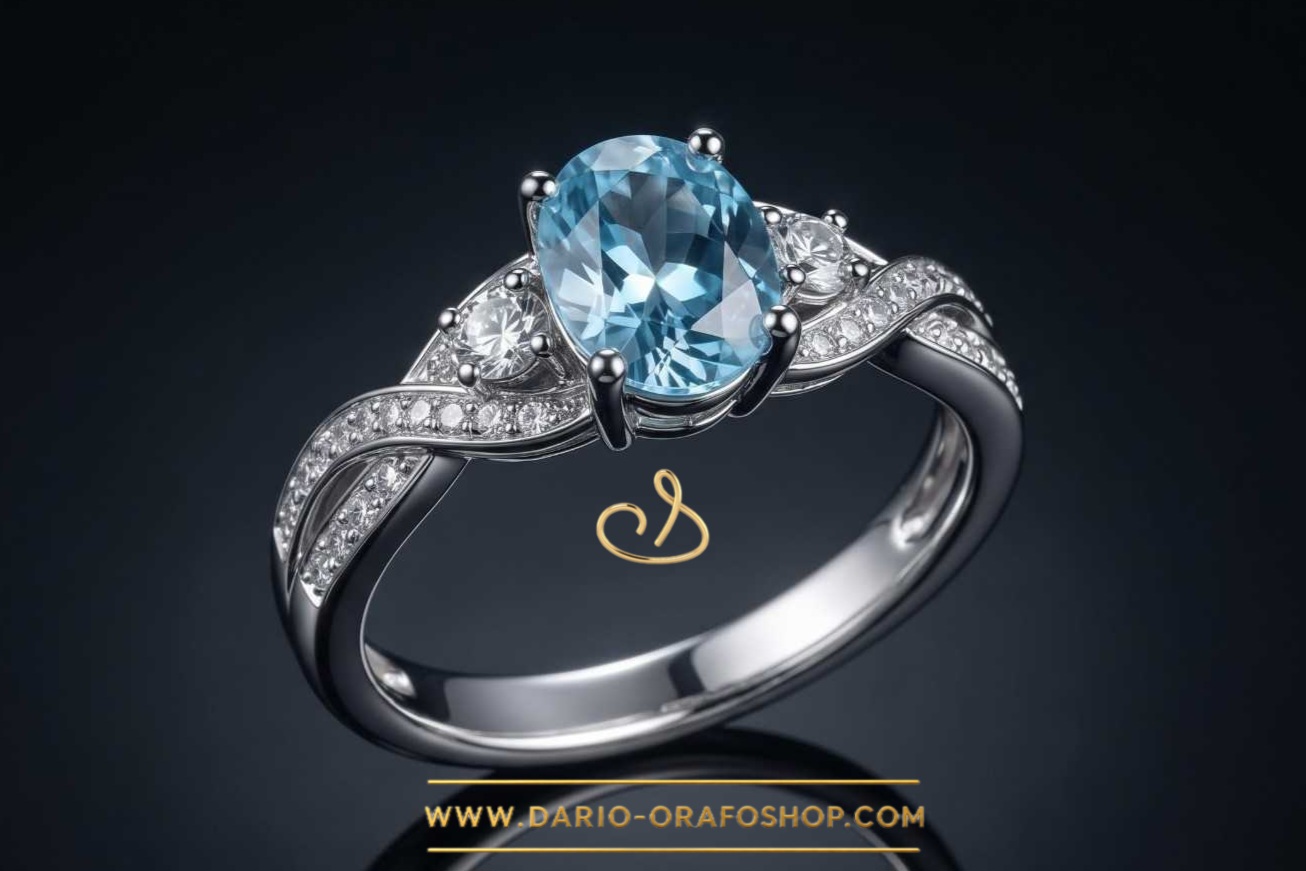 Anello Acquamarina 048