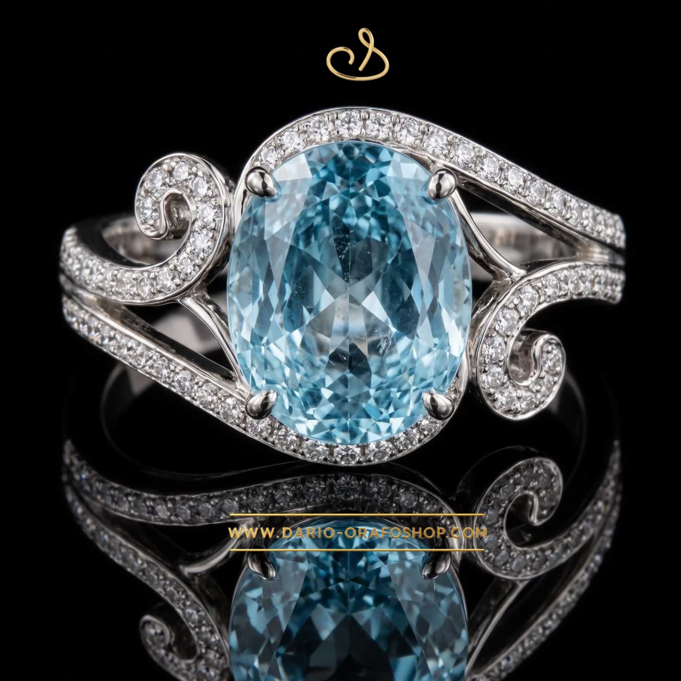 Anello Acquamarina 088