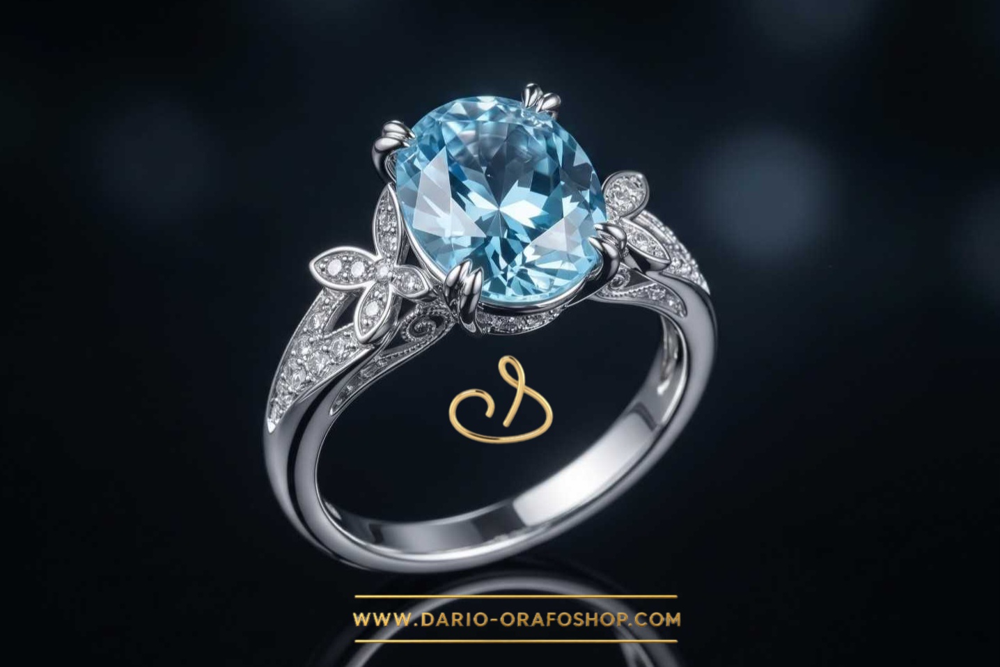 Anello Acquamarina 092