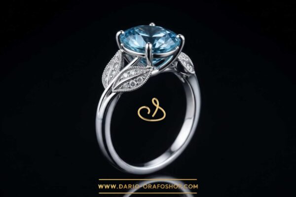 Anello Acquamarina 095
