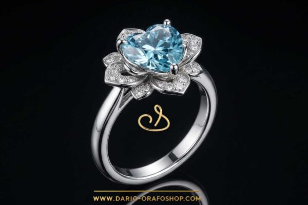 Anello Acquamarina 102