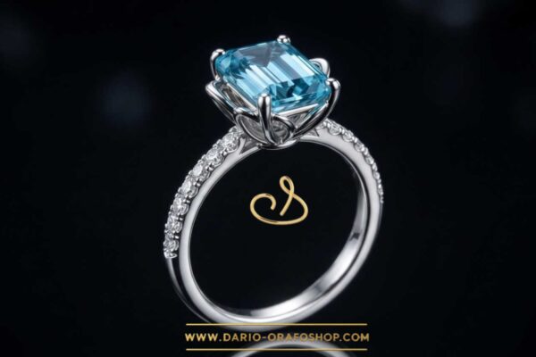 Anello Acquamarina 117