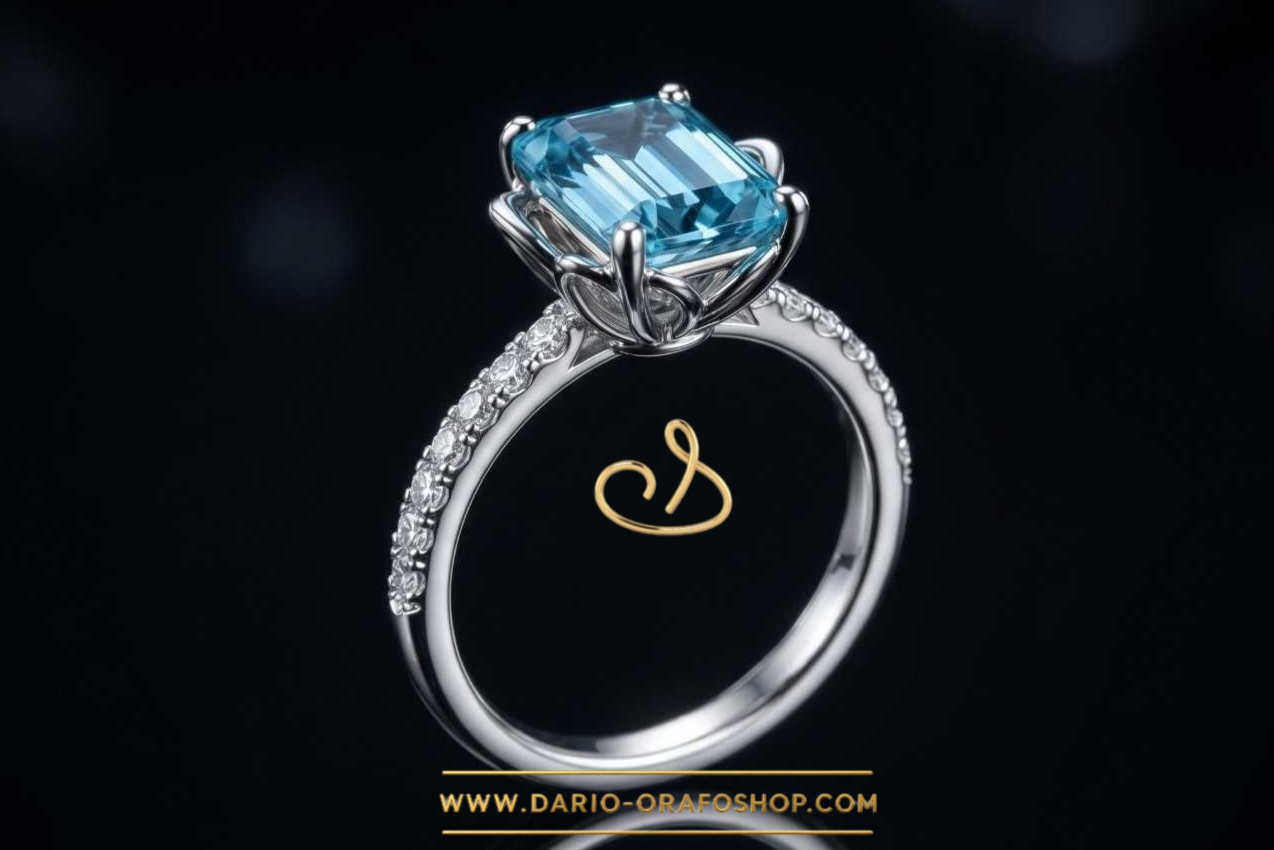 Anello Acquamarina 117