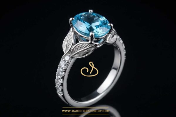 Anello Acquamarina 122