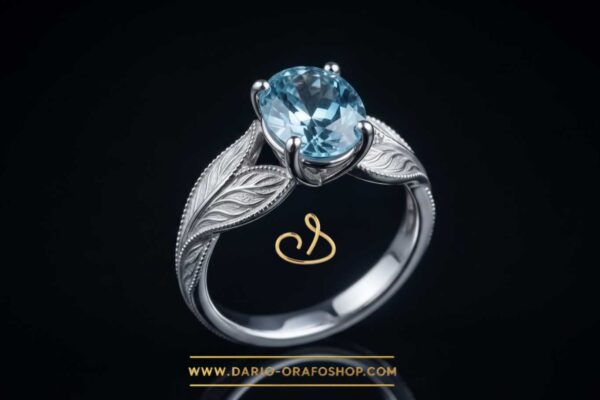 Anello Acquamarina 124