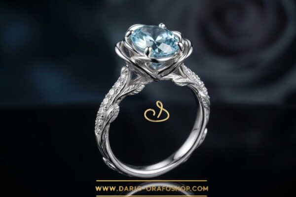 Anello Acquamarina 128