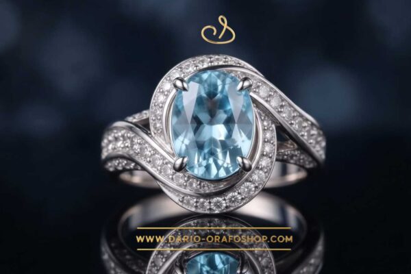 Anello Acquamarina 136
