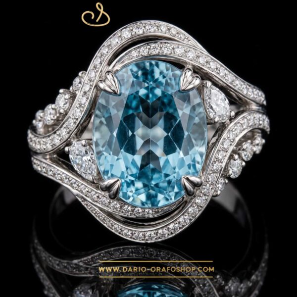 Anello Acquamarina 145