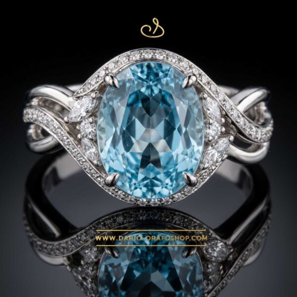 Anello Acquamarina 146