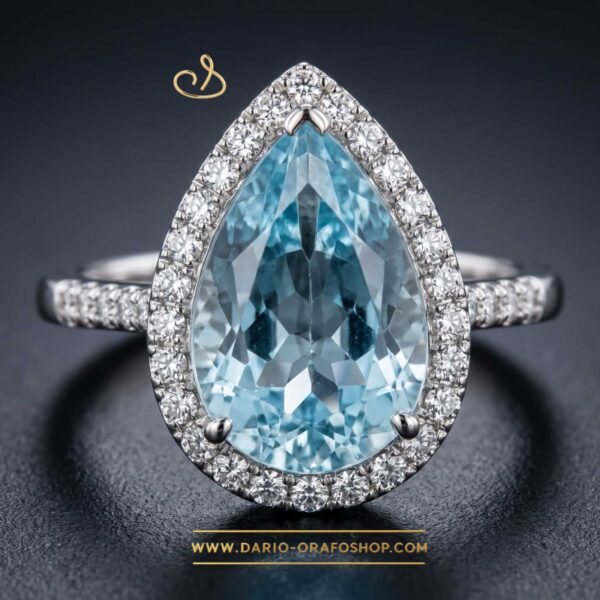 Anello Acquamarina 155