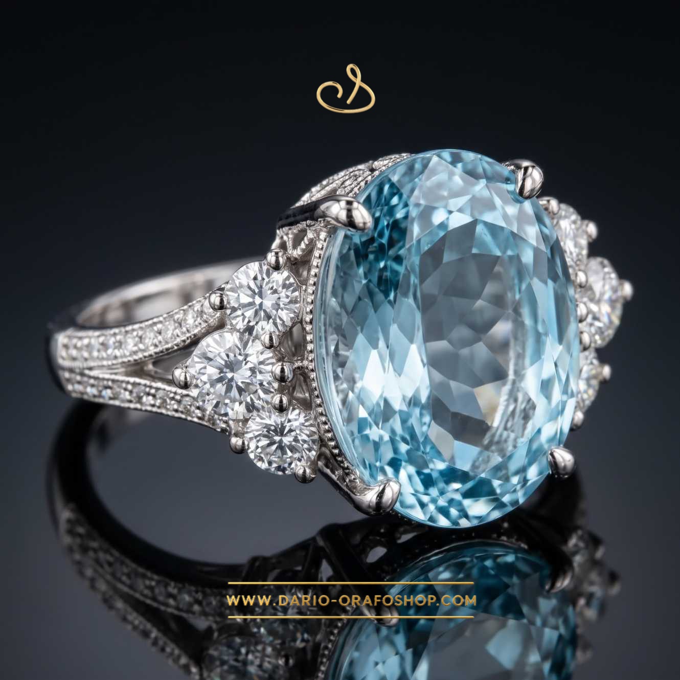Anello Acquamarina 165