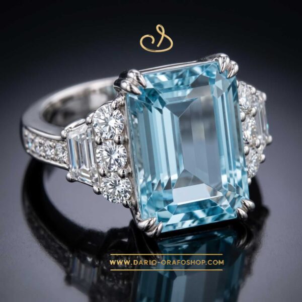Anello Acquamarina 166