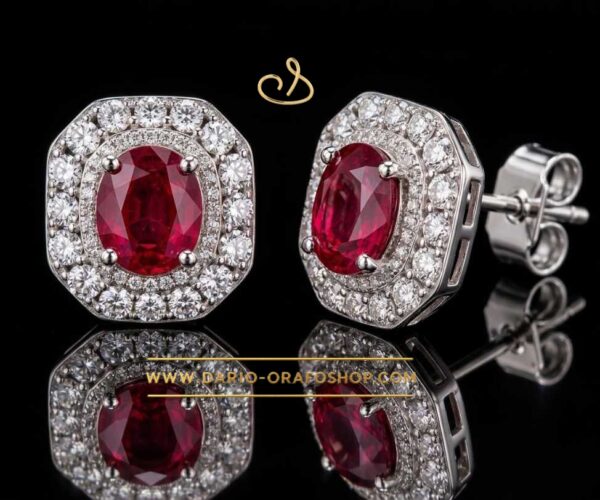 Orecchini Rubino 064