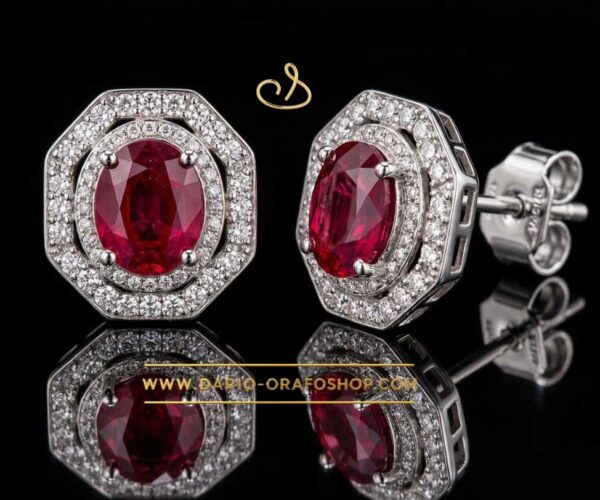 Orecchini Rubino 065